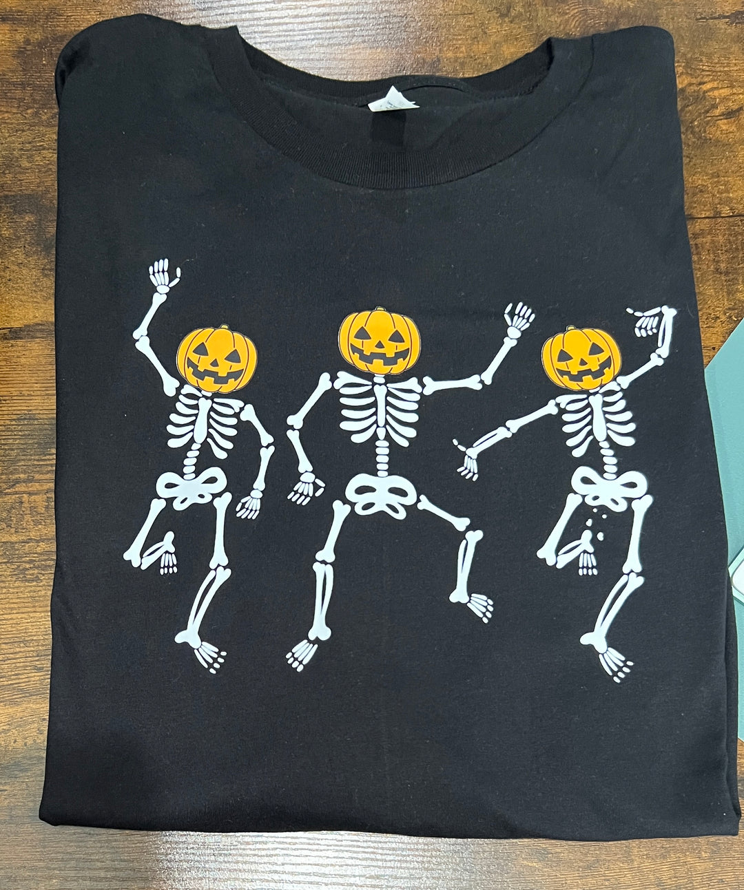 Fun pumpkin skeletons dancing sweatshirt - fall/Halloween/costume