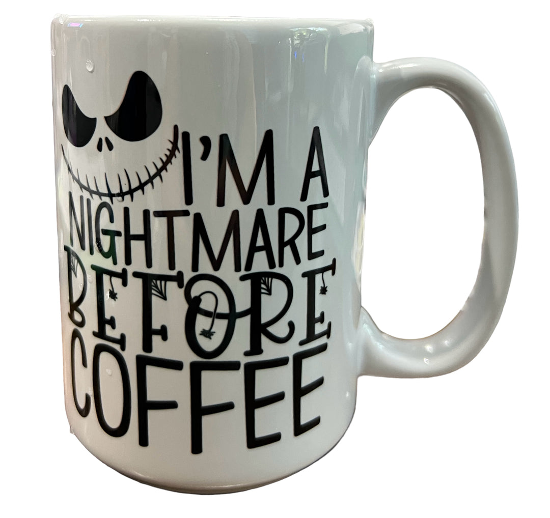Nightmare before coffee - Halloween/Jack - Ceramic Mug
