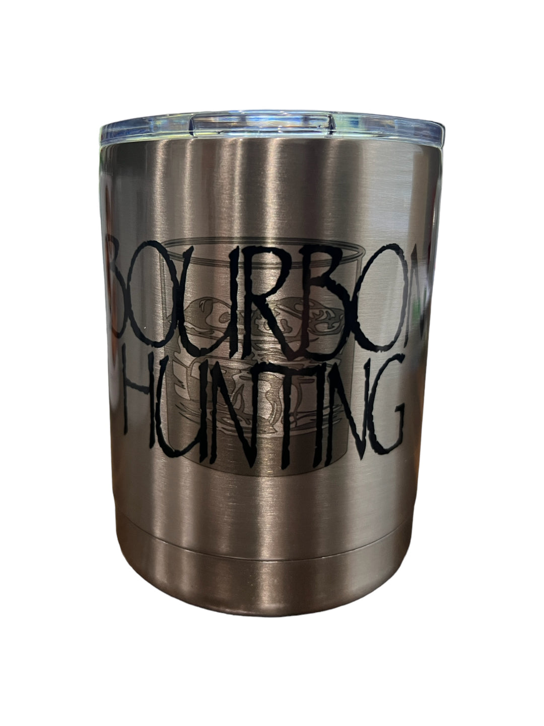 Bourbon hunting lowball tumbler