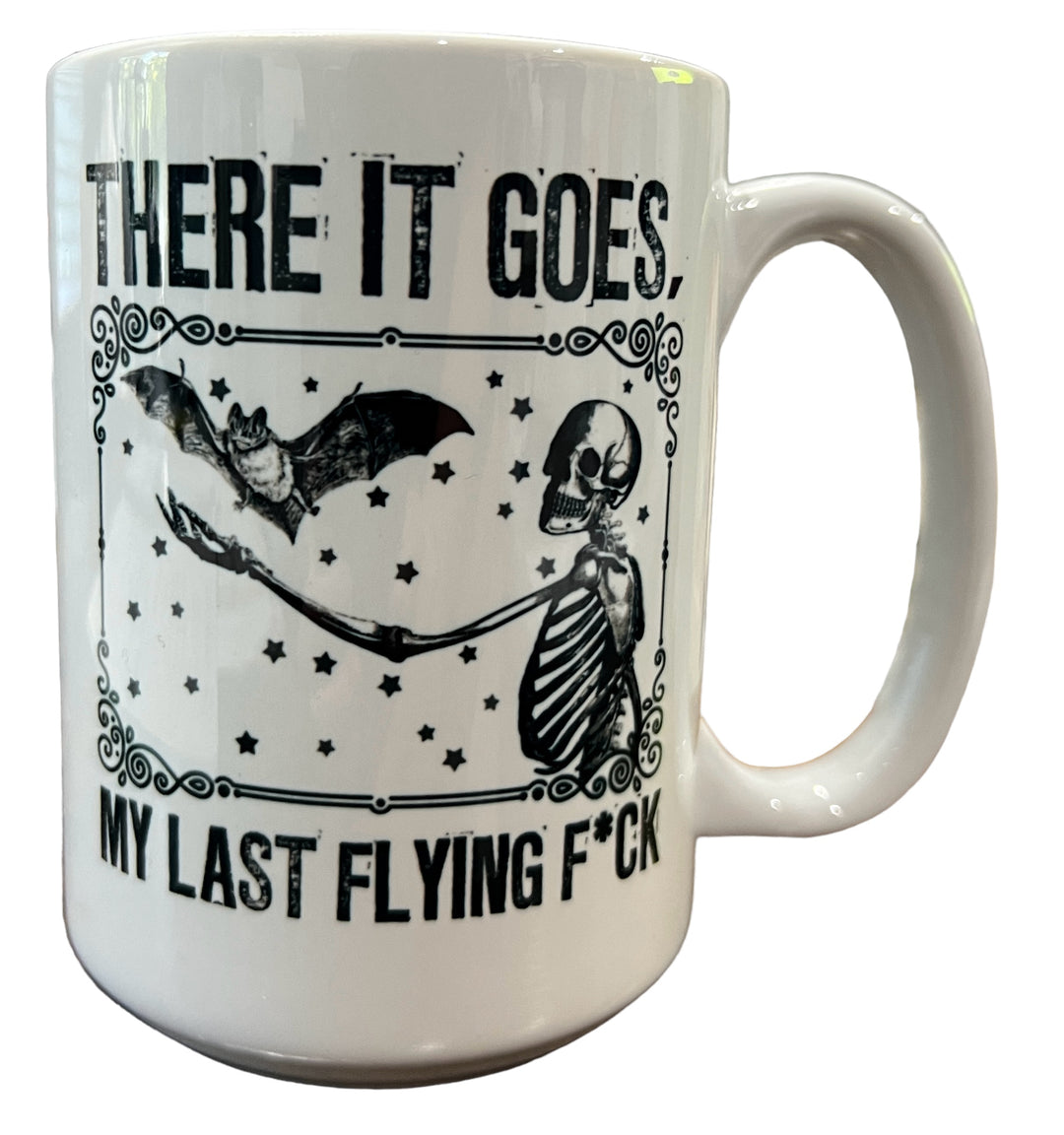 There it goes, my last flying F*CK Ceramic Mug - funny snarky halloween