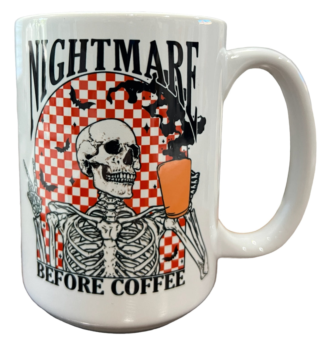 Nightmare before coffee - Halloween - Ceramic Mug