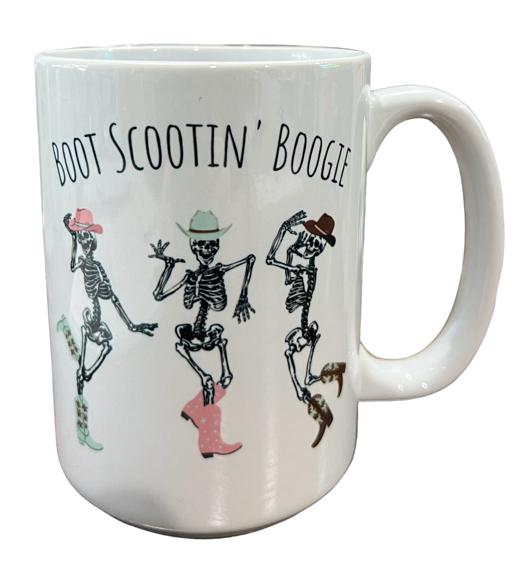 Boot Scootin Boogie country dancing skeletons Ceramic Mug