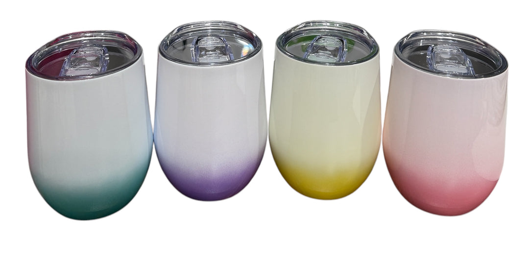Best moms promote to grandma - stemless 12 oz wine tumbler with lid