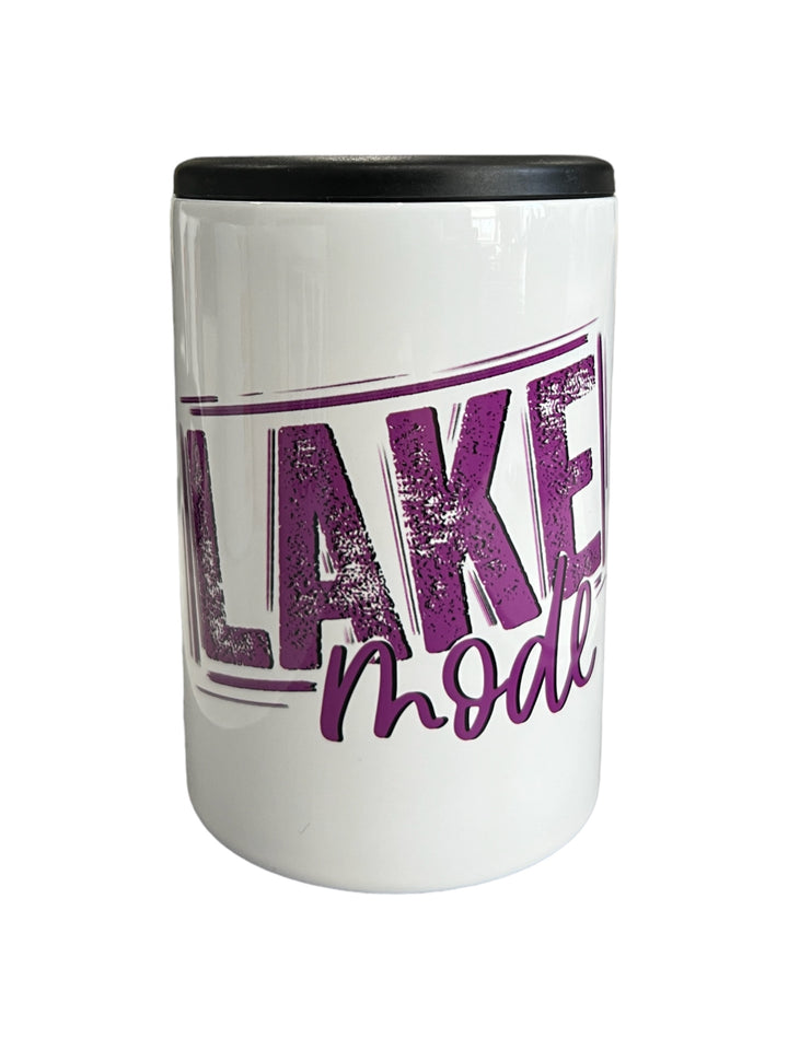 Lake mode metal 12 oz can koozie