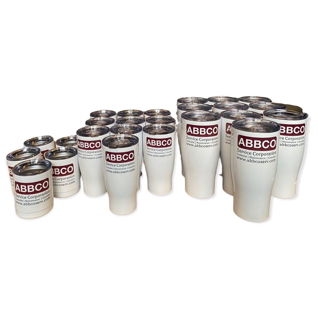 Corporate Tumblers - variety of options for Implementation, New Hirers, Meetings & Executives