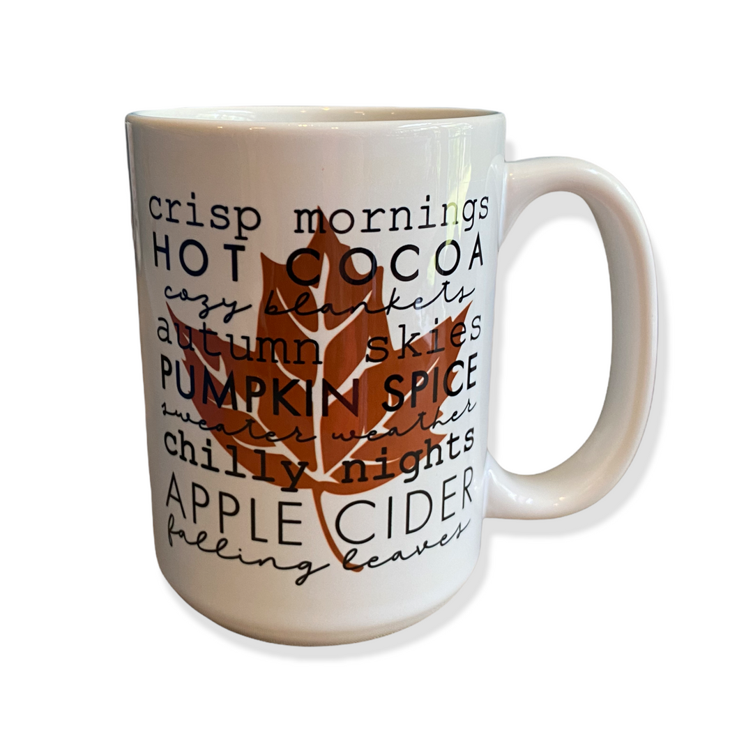 Crisp Mornings, Pumpkin Spice Ceramic Mug