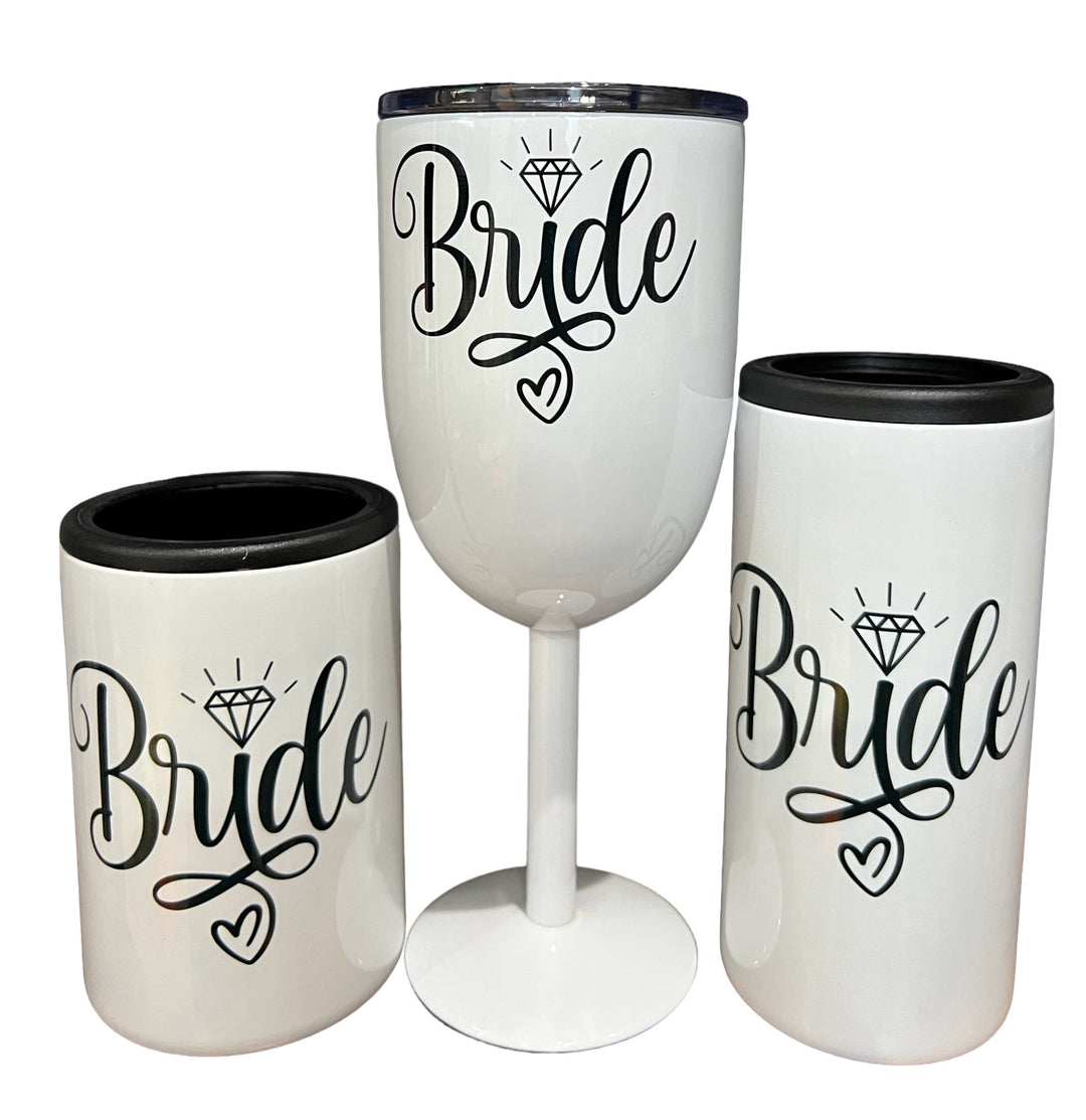 Bride metal slim can koozie