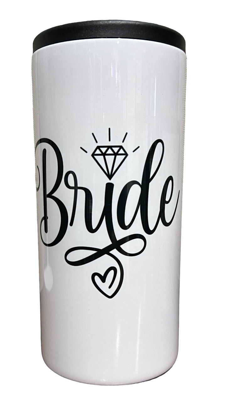 Bride metal slim can koozie