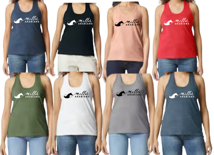 Miller Arabians logo tank top - Gildan Softstyle - sizes Adult Small - XXL