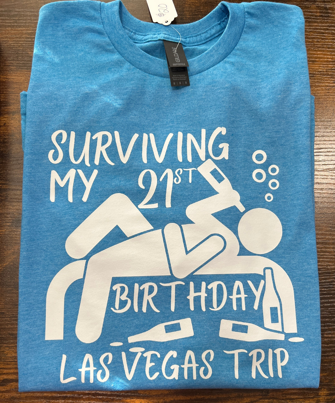 Surviving my 21st birthday - Las Vegas short sleeve TEE - customizable