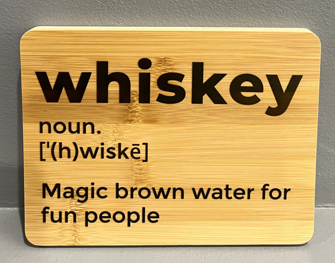 Whiskey definition - funny - small charcuterie board/kitchen decor/cutting board