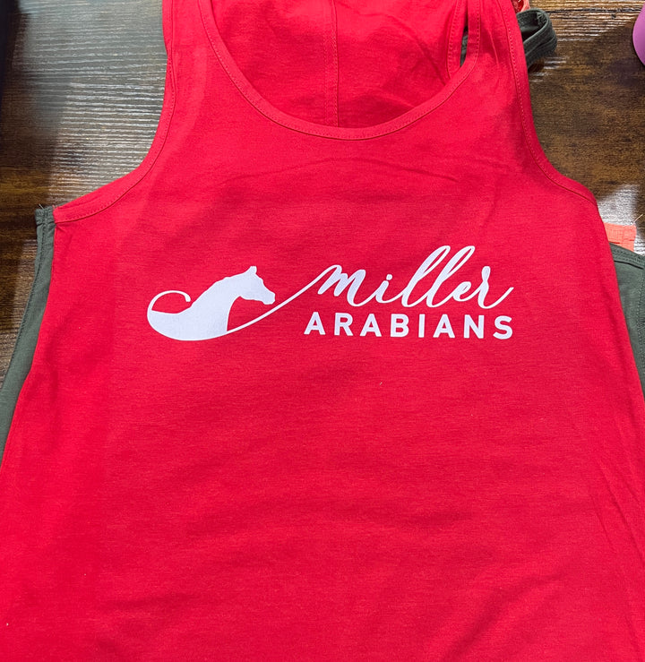 Miller Arabians logo tank top - Platinum Brand - sizes Adult Small - XXL