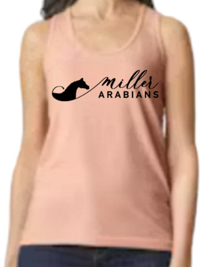 Miller Arabians logo tank top - Gildan Softstyle - sizes Adult Small - XXL