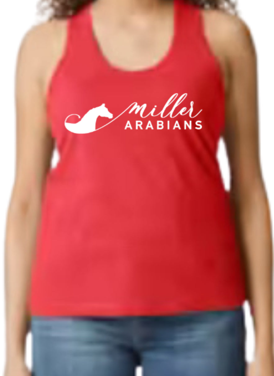 Miller Arabians logo tank top - Gildan Softstyle - sizes Adult Small - XXL