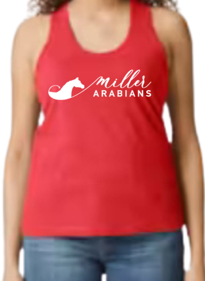 Miller Arabians logo tank top - Gildan Softstyle - sizes Adult Small - XXL