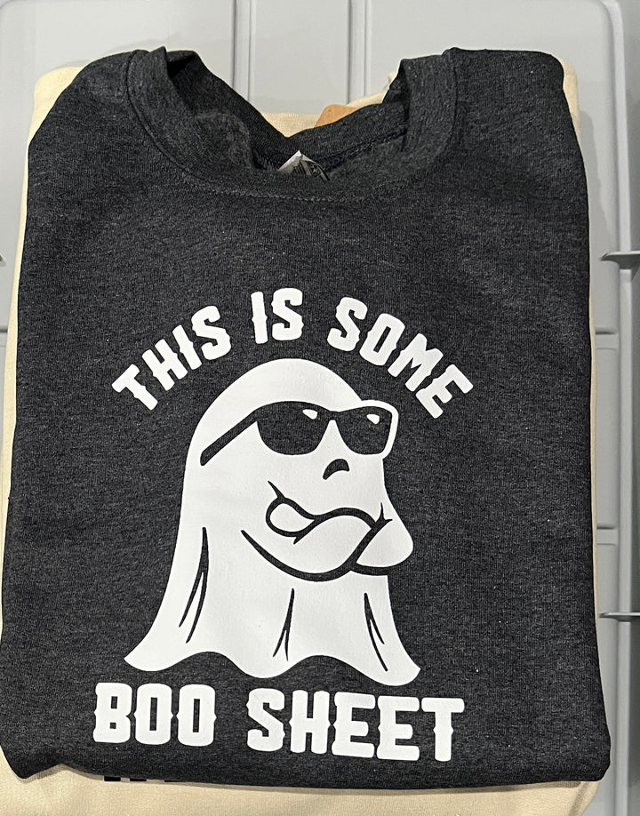This is some boo sheet sweatshirt - snarky, funny Halloween