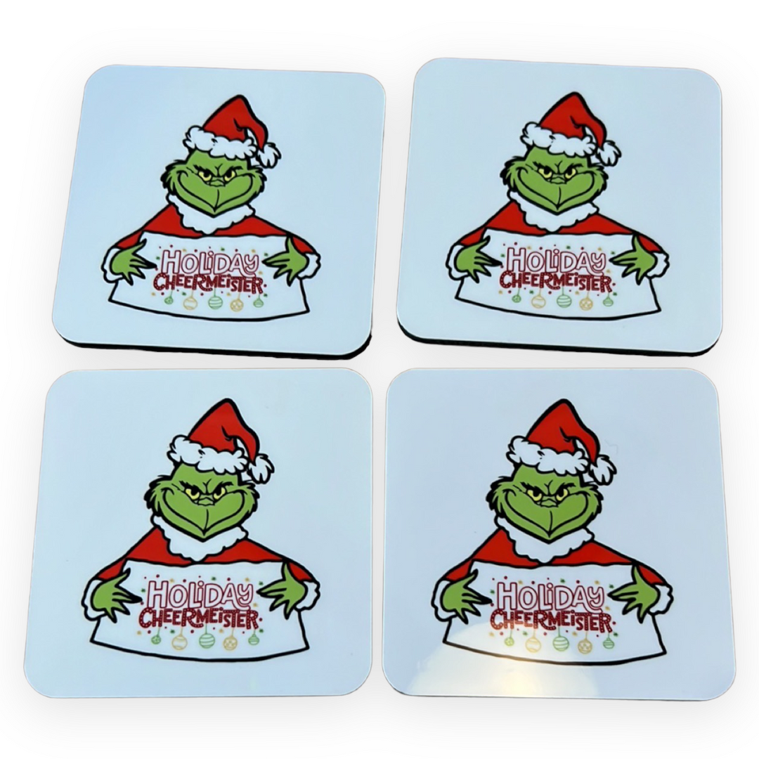 Holiday Cheermeister Grinch Coaster - Christmas