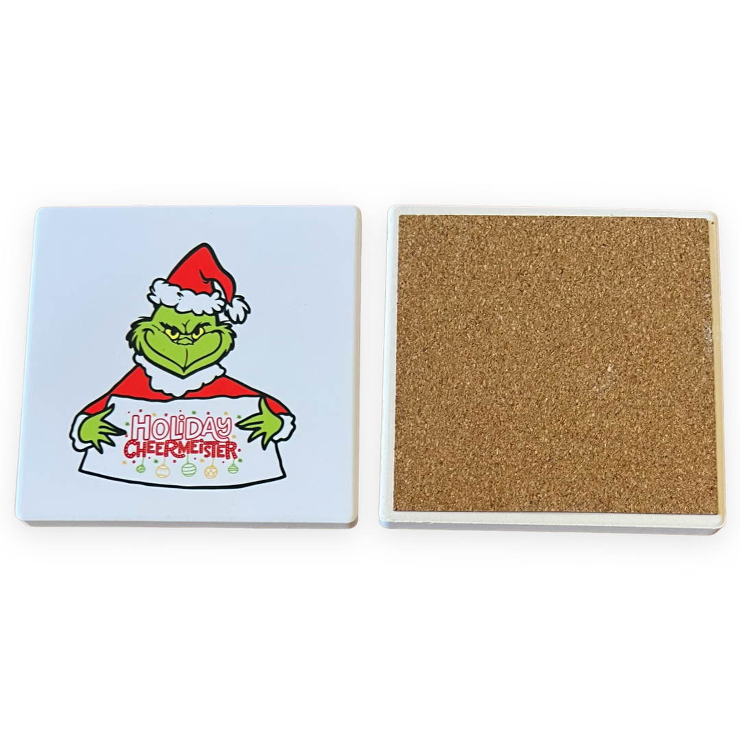 Holiday Cheermeister Grinch Coaster - Christmas