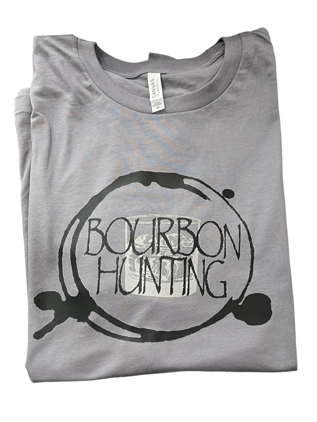 Bourbon hunting with stain TEE