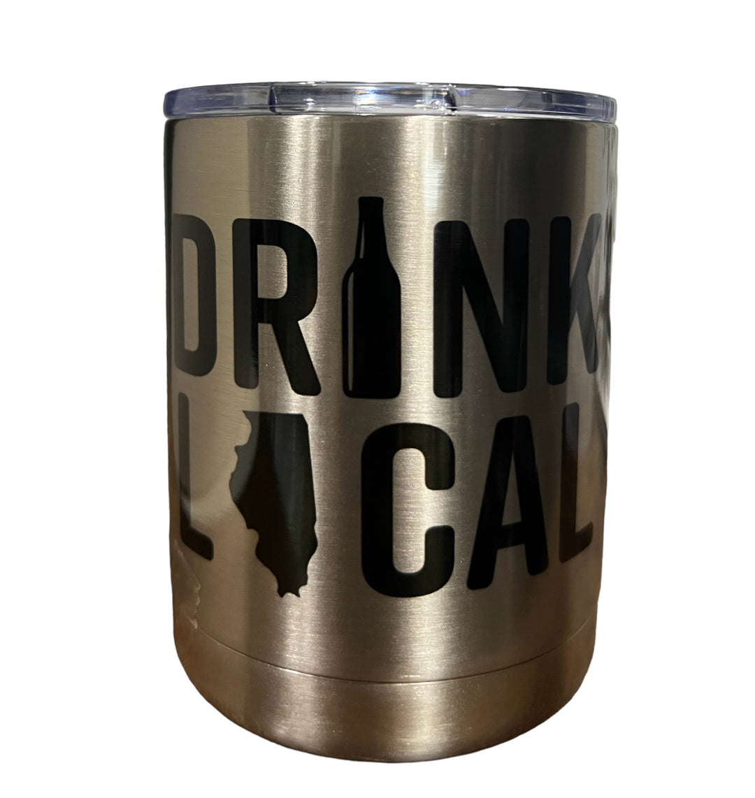 Drink local - ILLINOIS - lowball tumbler