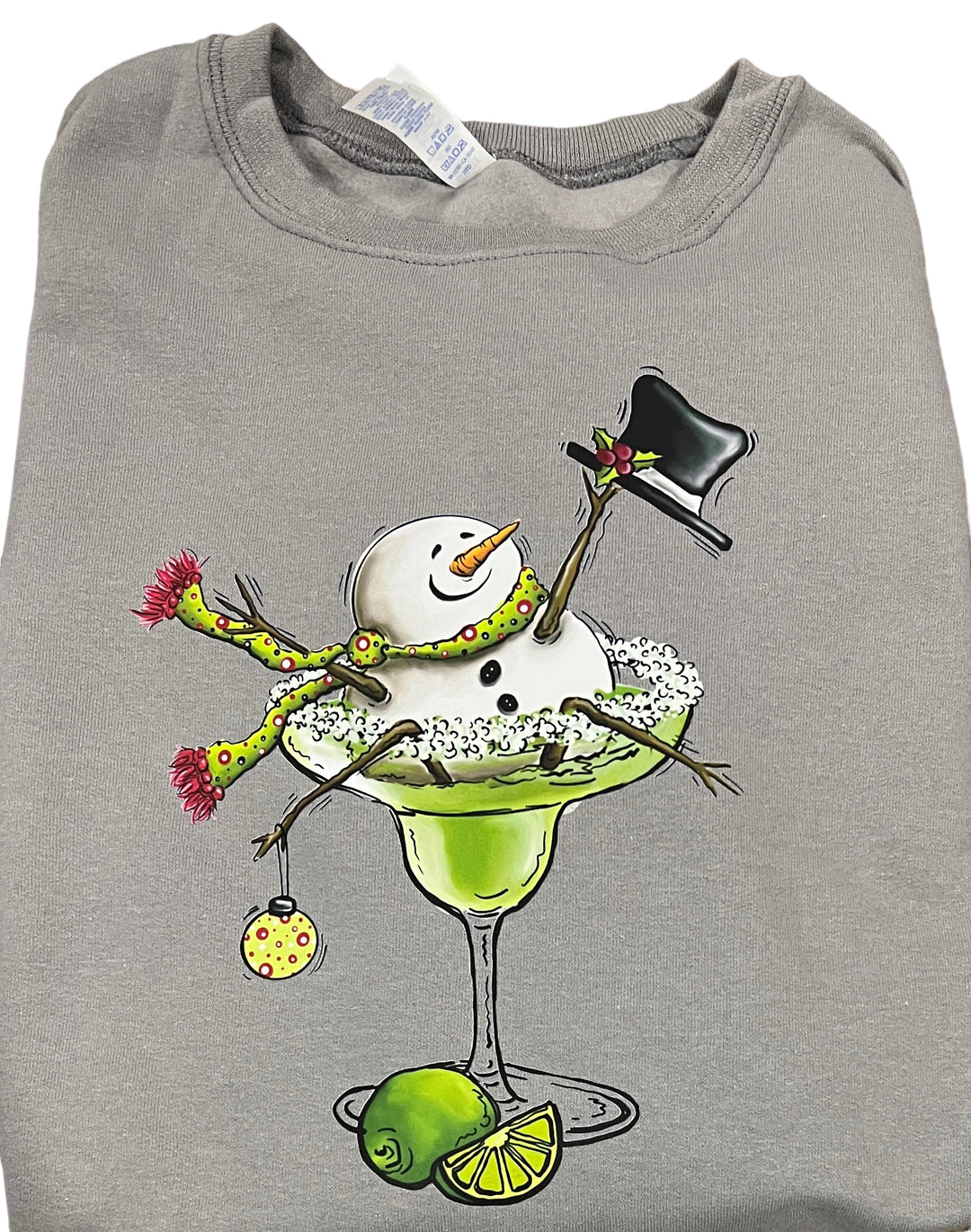 Snowman drinking margarita Sweatshirt - Rock - Christmas