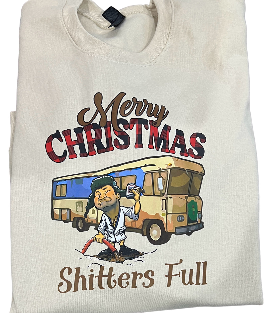 Merry Christmas Sh*tters Full Sweatshirt - Sand - Christmas