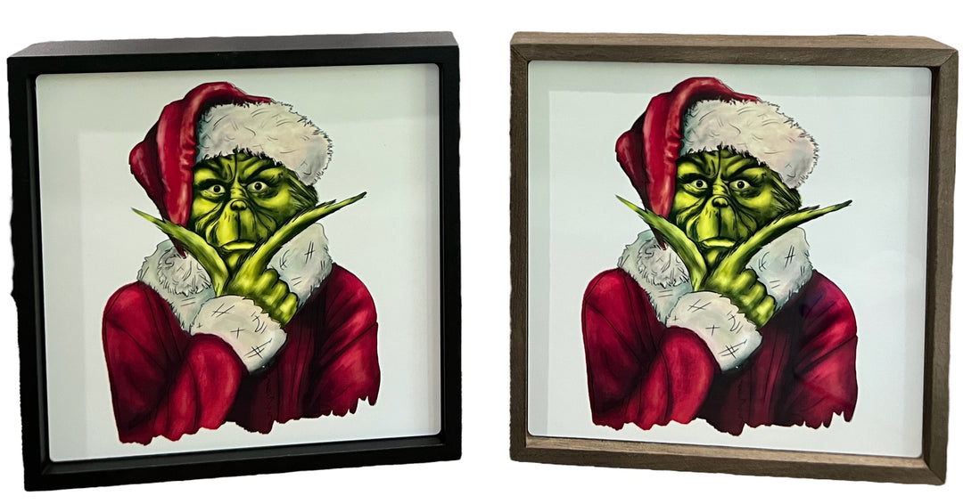 Grinch - Christmas - Square Frame Block/Sign/Decor