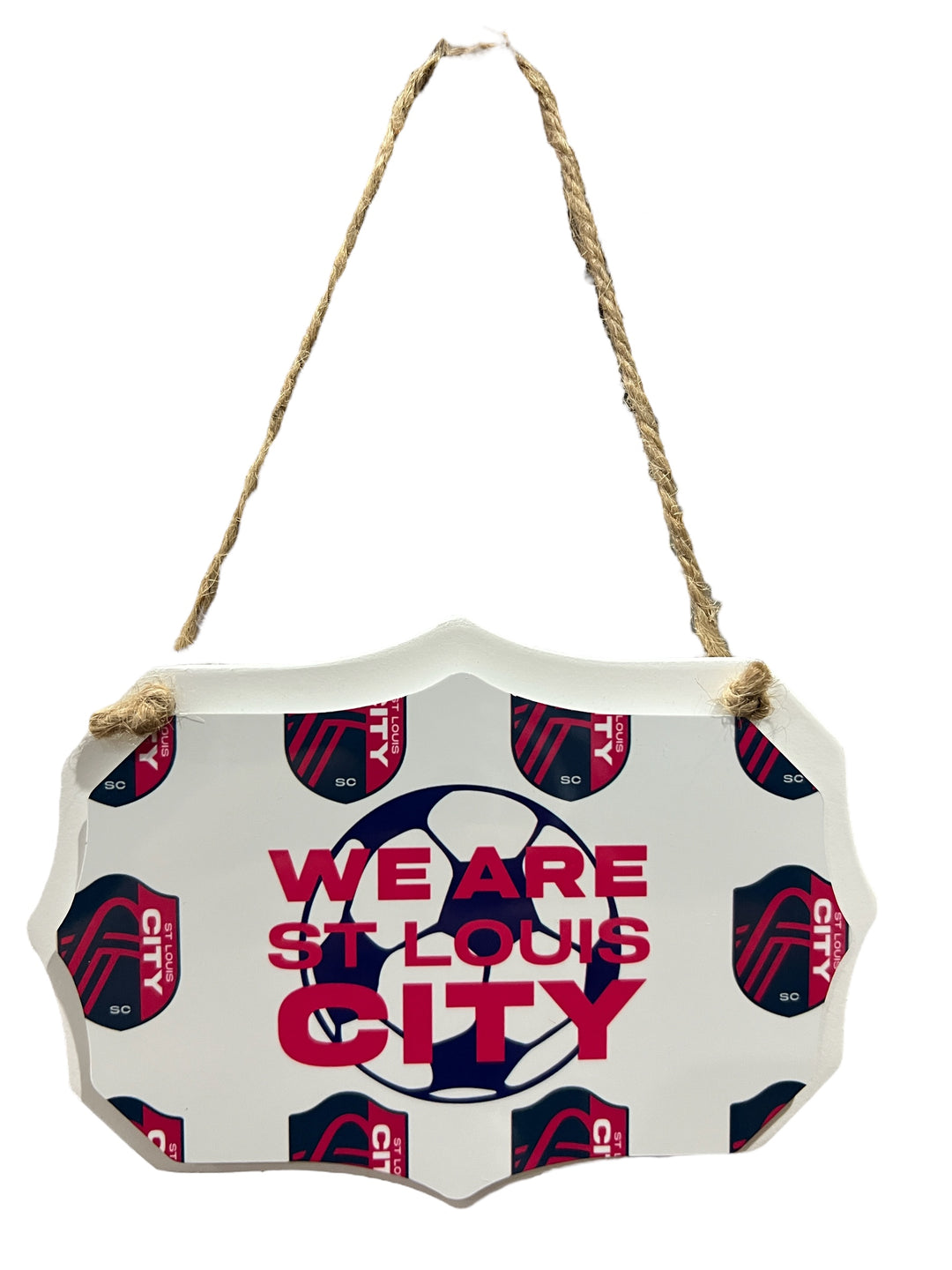 We are C I T Y soccer Ornament/Small sign