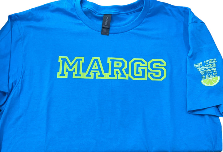 MARGS short sleeve tee - on the rocks with salt on sleeve!  Fun, festive, bright!