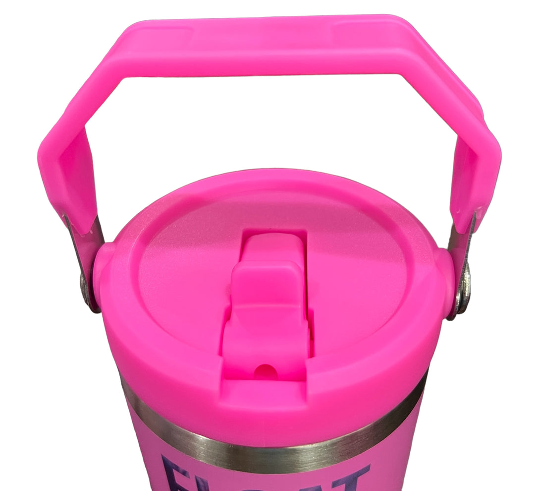 Float drink tan & repeat - 30 oz hot pink sports bottle tumbler