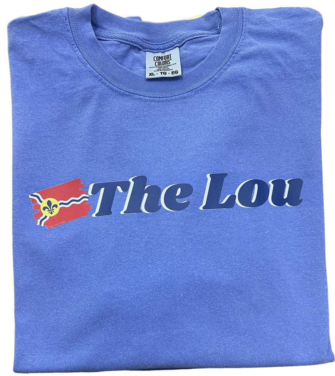 The Lou - St Louis, MO flag Comfort Colors short sleeve tee