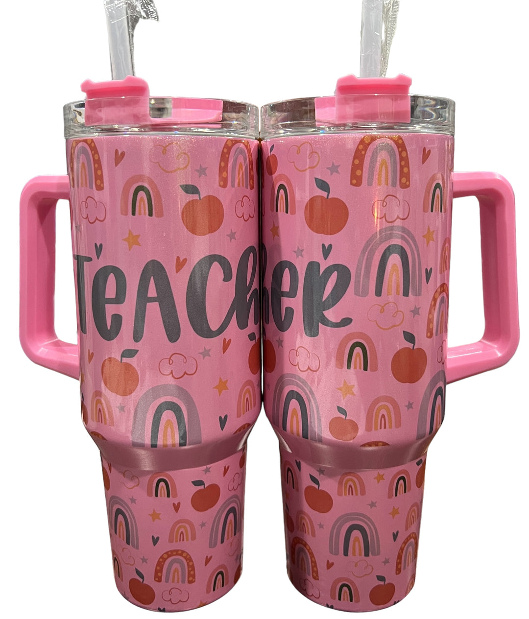 Teacher - 40 oz quencher tumbler with lid and straw