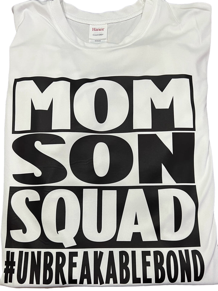 Mom son squad unbreakable bond - performance short sleeve tee