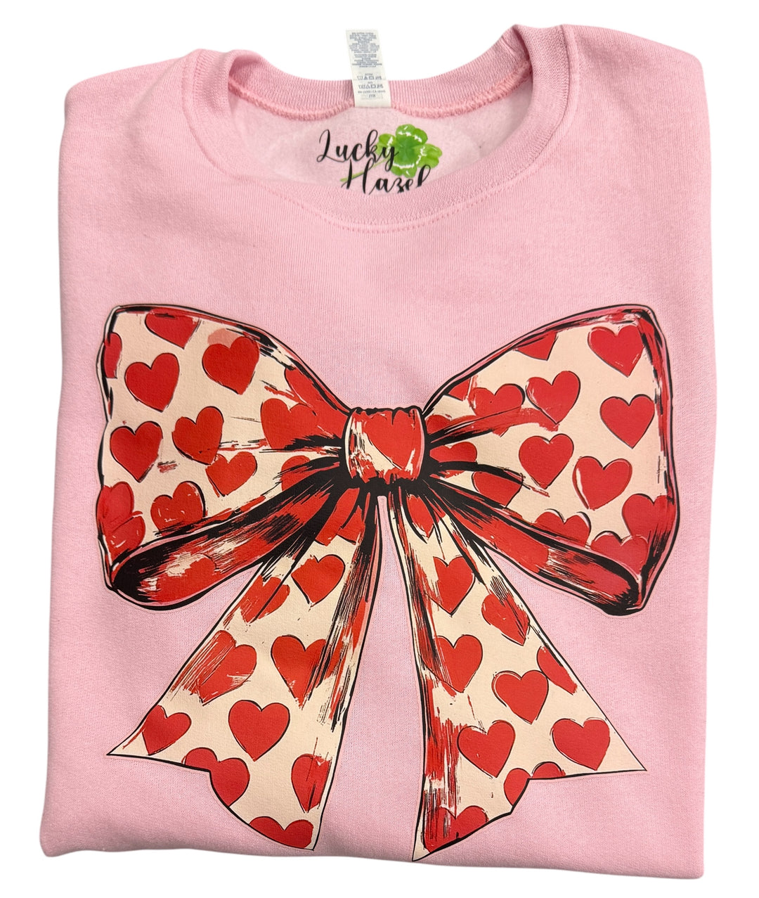 Valentine’s heart bow sweatshirt - Valentine’s Day