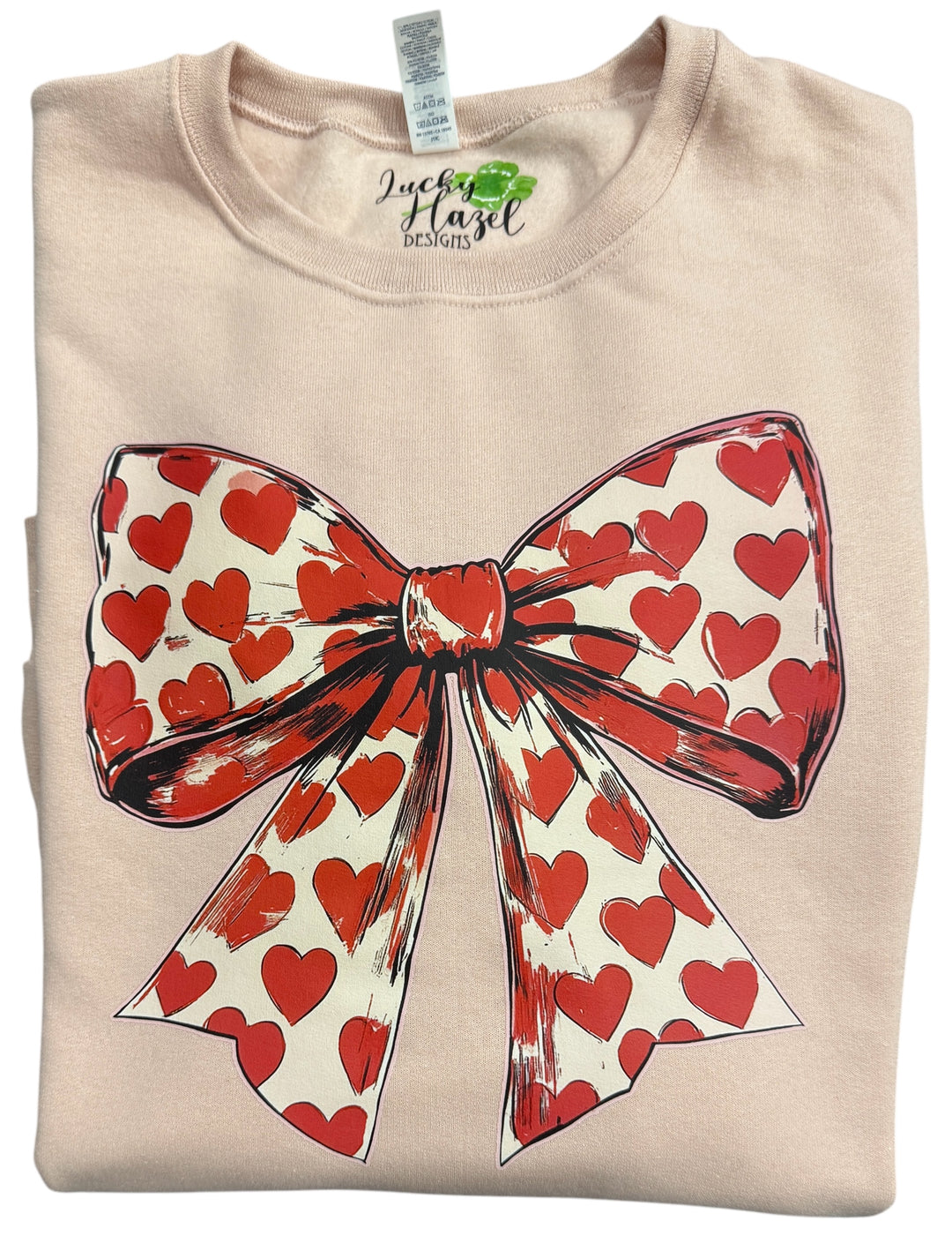 Valentine’s heart bow sweatshirt - Valentine’s Day