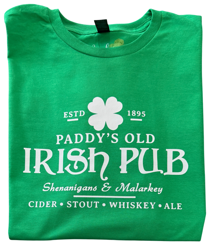 Paddy’s Old Irish Pub St Patrick’s Day short sleeve tee