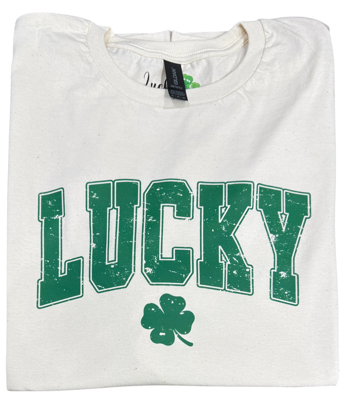 Lucky St Patrick’s Day short sleeve tee