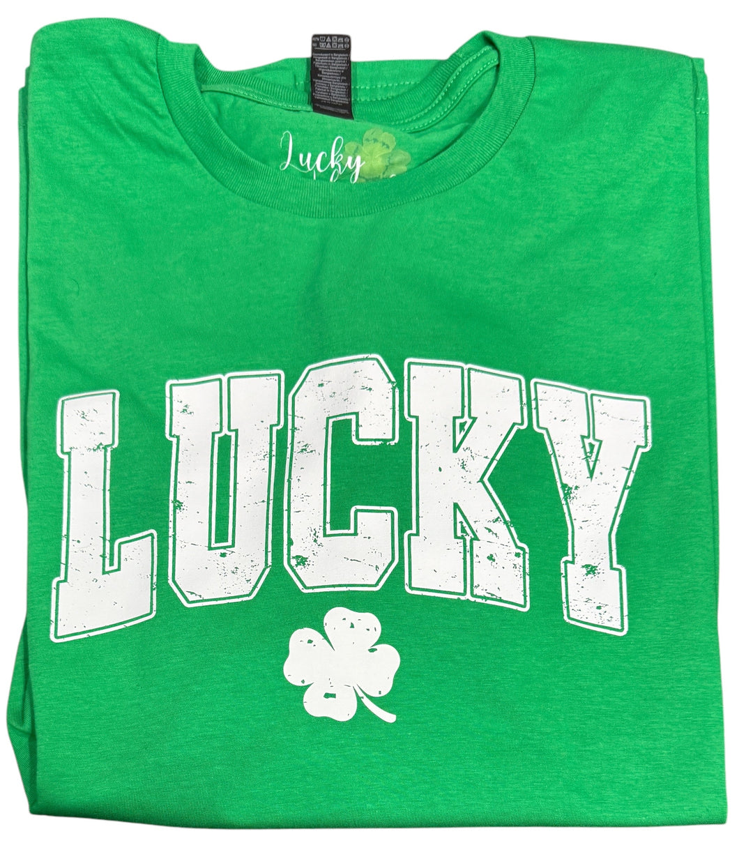 Lucky St Patrick’s Day short sleeve tee