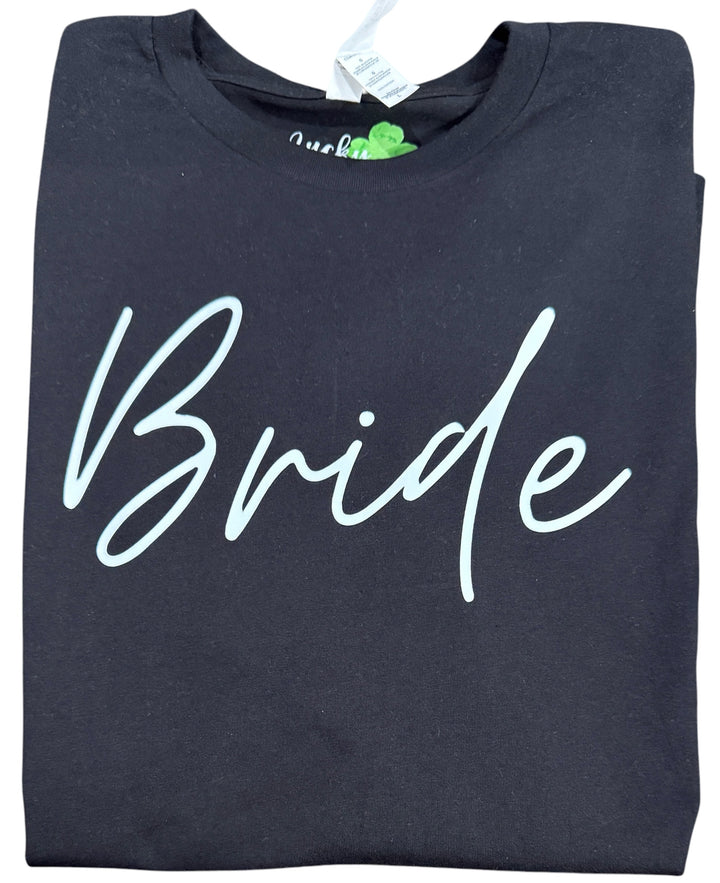 Bride - Groom - long sleeve tee - married, getting married, engaged, honeymoon!