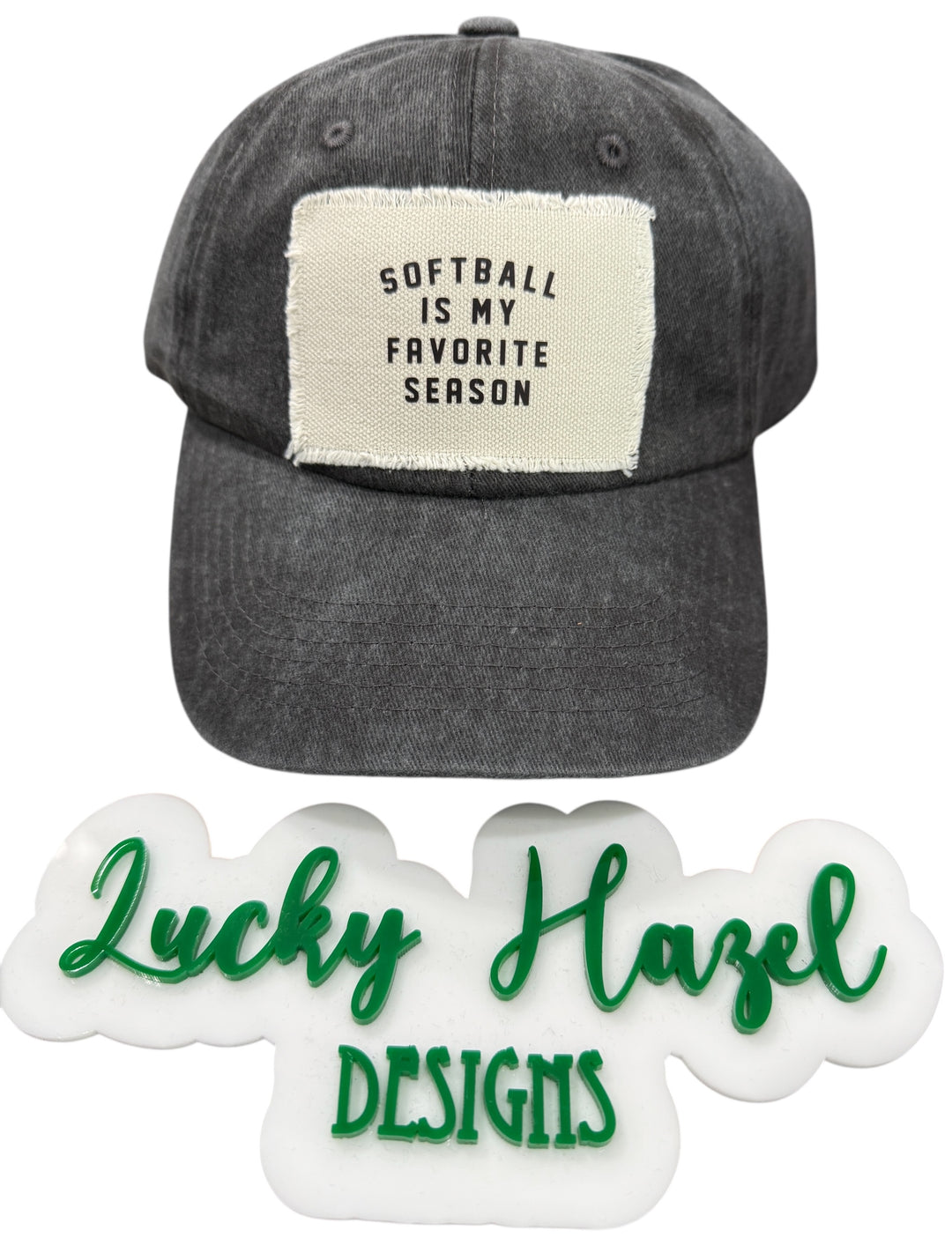Softball is my favorite season patch hat - soft, adjustable, great for the games, sunny days, everyday!