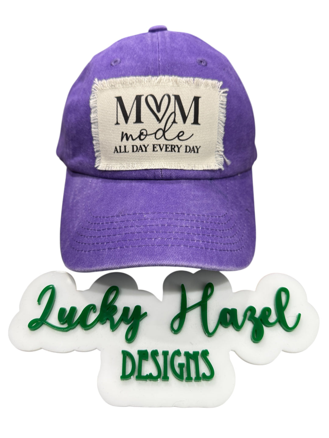 Mom mode patch hat - soft, adjustable, great for summer, swimming, everyday, vacation!