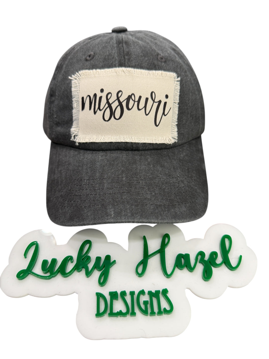 Missouri patch hat - soft, adjustable, great for the games, sunny days, everyday, home town!