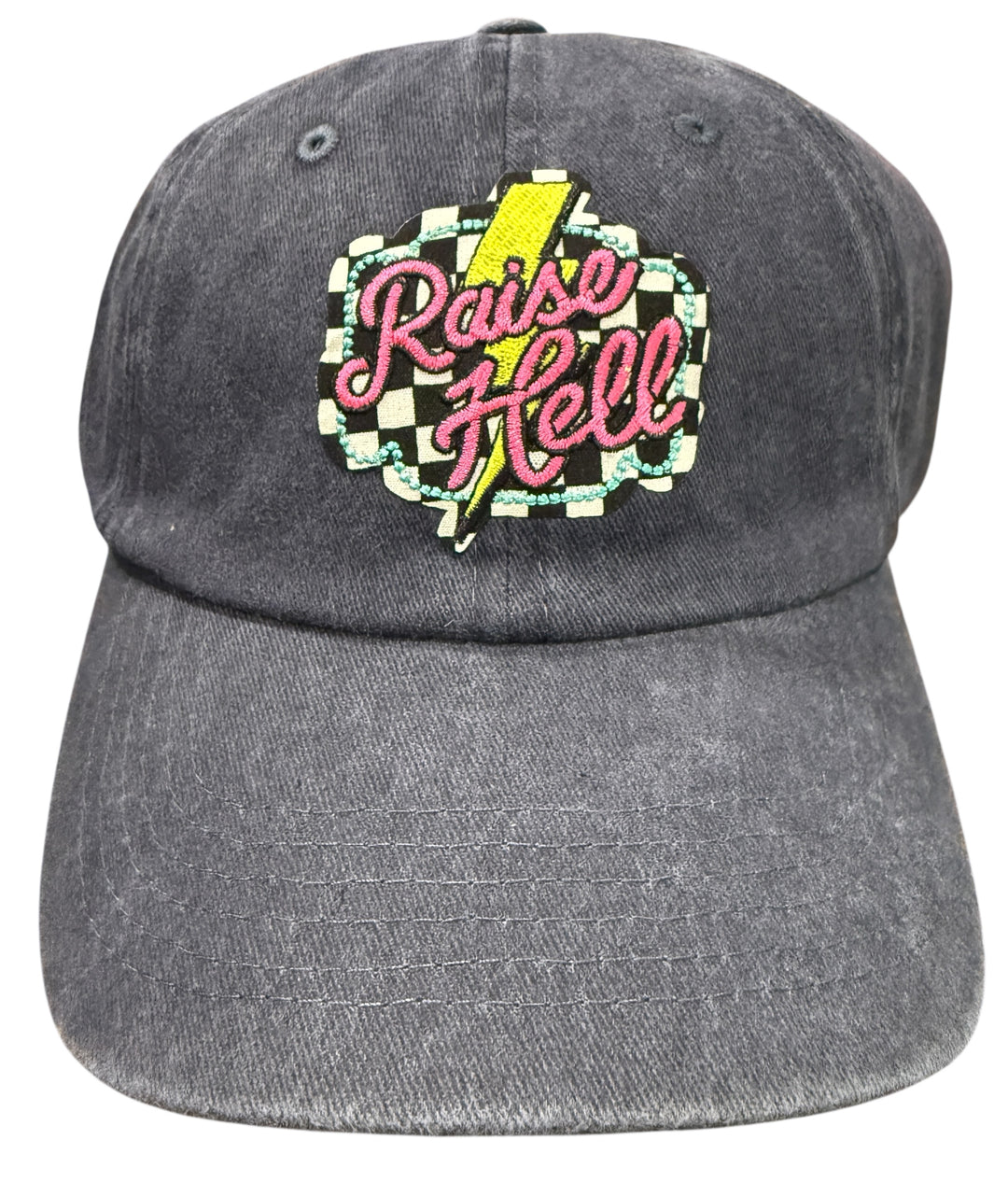 Raise hell patch hat - soft, adjustable, great for the every day, weekends, beach, vacation!