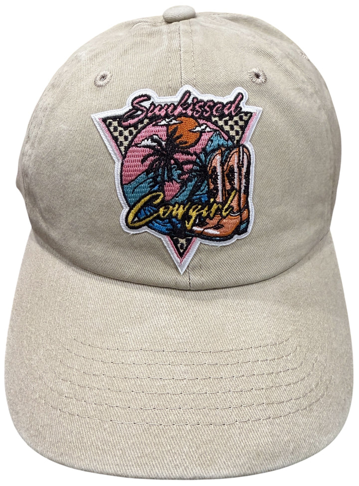 Sunkissed cowgirl patch hat - soft, adjustable, great for the every day, weekends, summer, vacation!