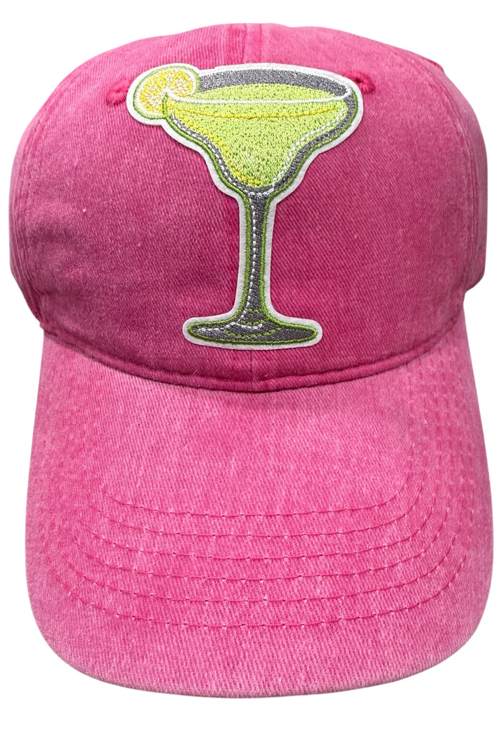 Margarita patch hat - soft, adjustable, great for the every day, weekends, lake days, vacation!