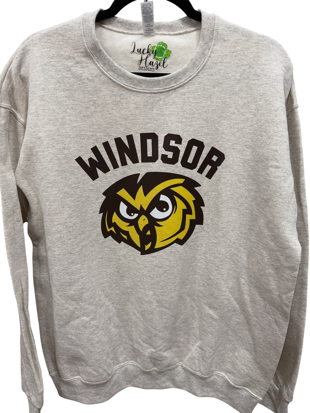 Windsor Owls oatmeal sweatshirt - SENIORS, teachers, coaches, parents, students