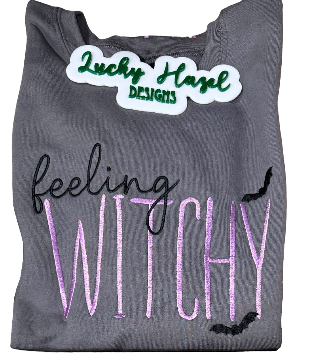 Feeling witchy embroidered Sweatshirt!!! - fall/halloween/witches night out