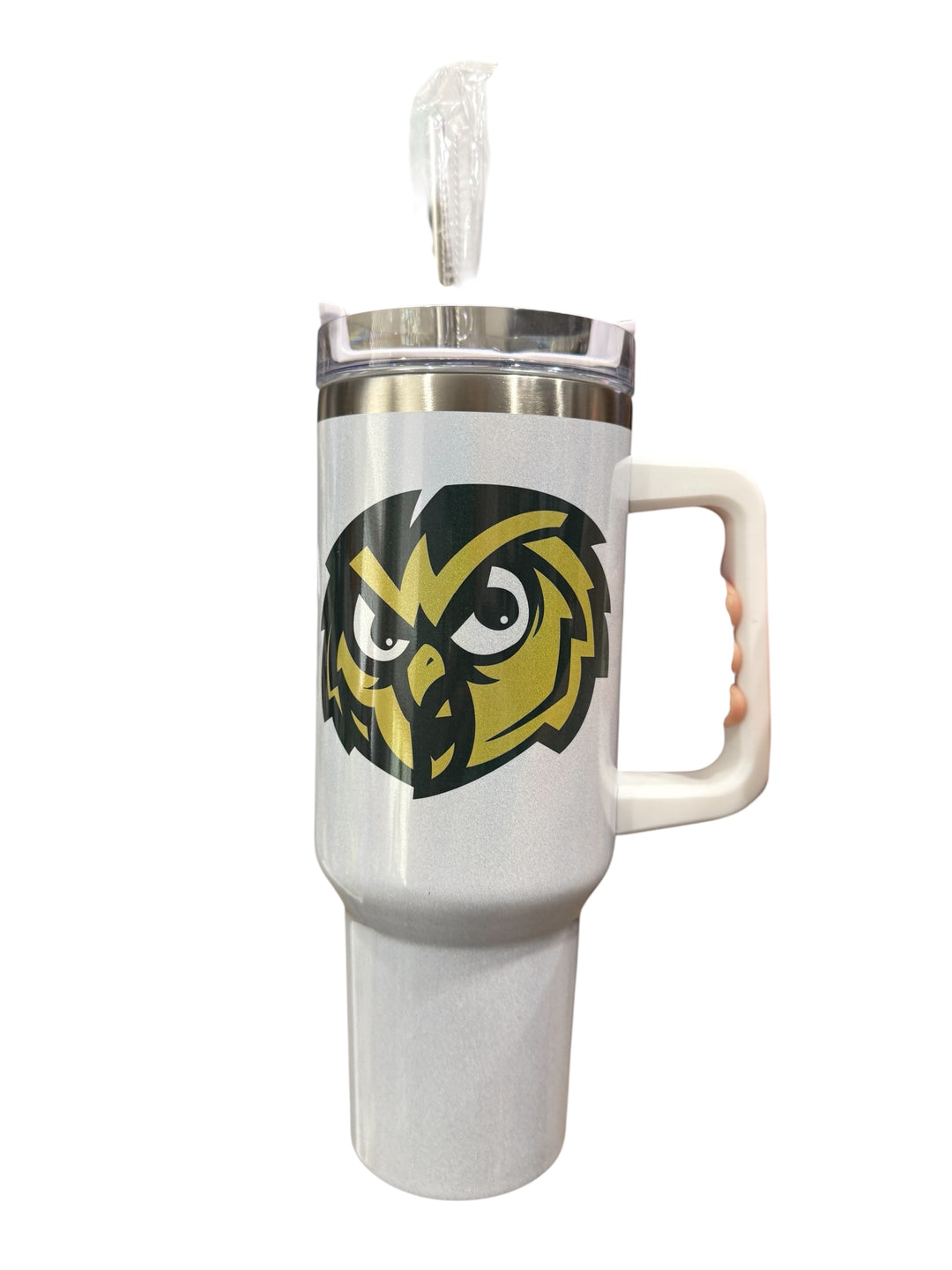 Windsor Owls high school - shimmer 40 oz quencher tumbler with lid and straw