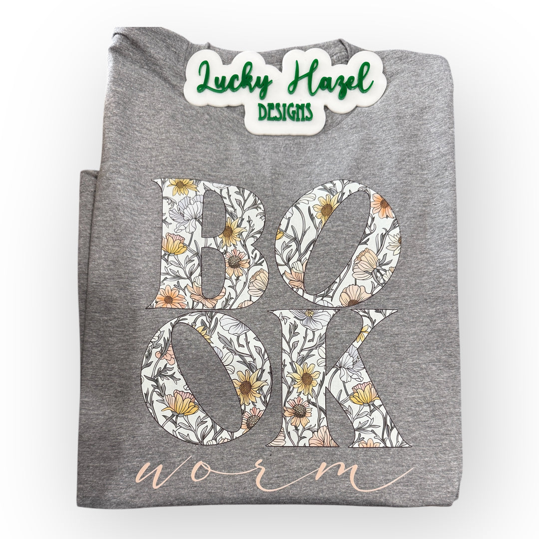 Book worm short sleeve tee - book/reading lovers!!