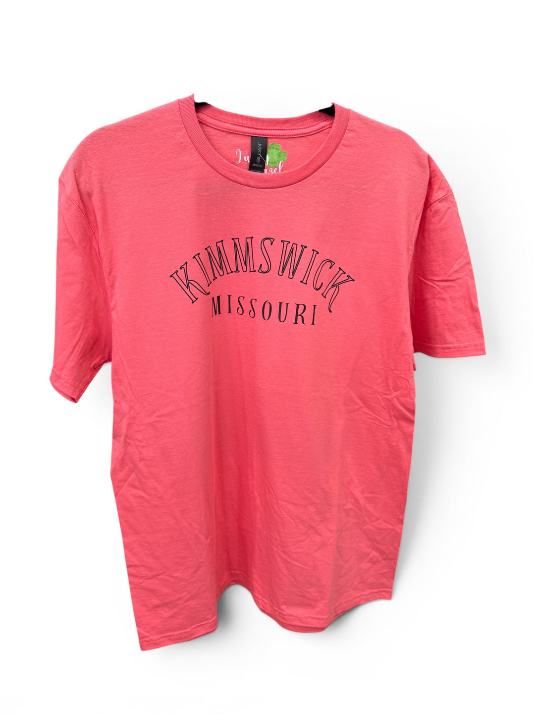 Kimmswick Missouri - coral silk tee - short sleeve tee